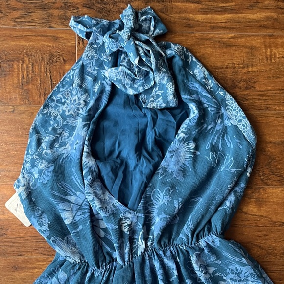 Free People Blue Floral Halter Dress - Picture 7 of 7